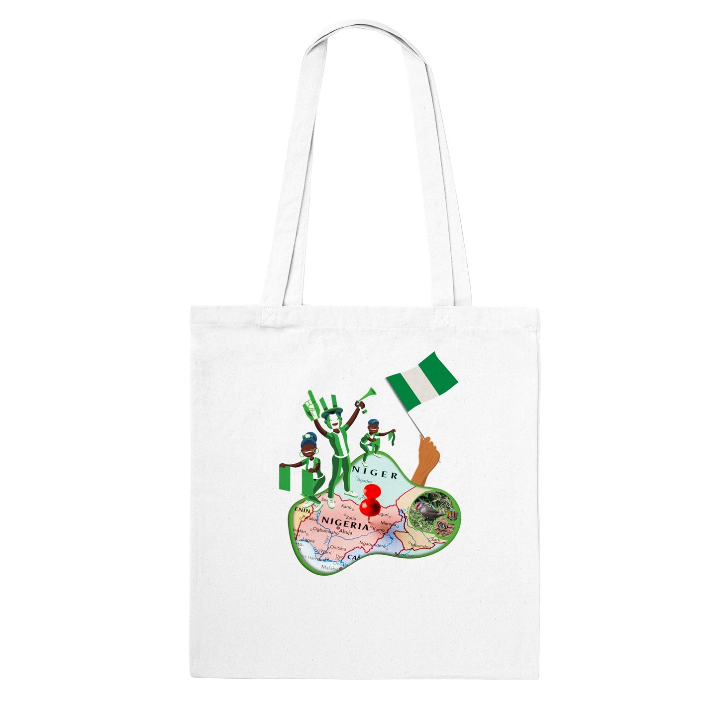 Nigeria Map Classic Tote Bag