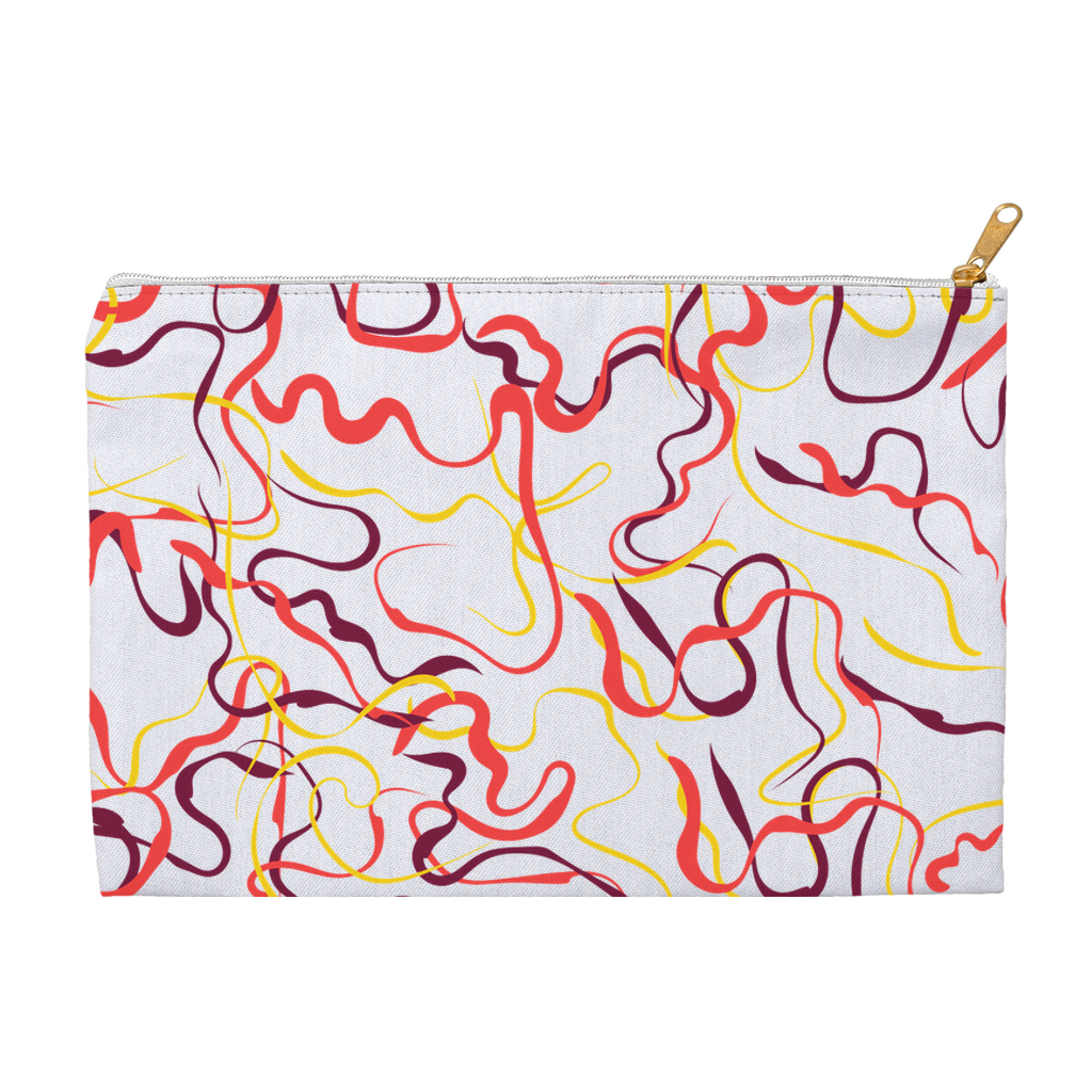 Abstract Line Pattern Accessory Pouches