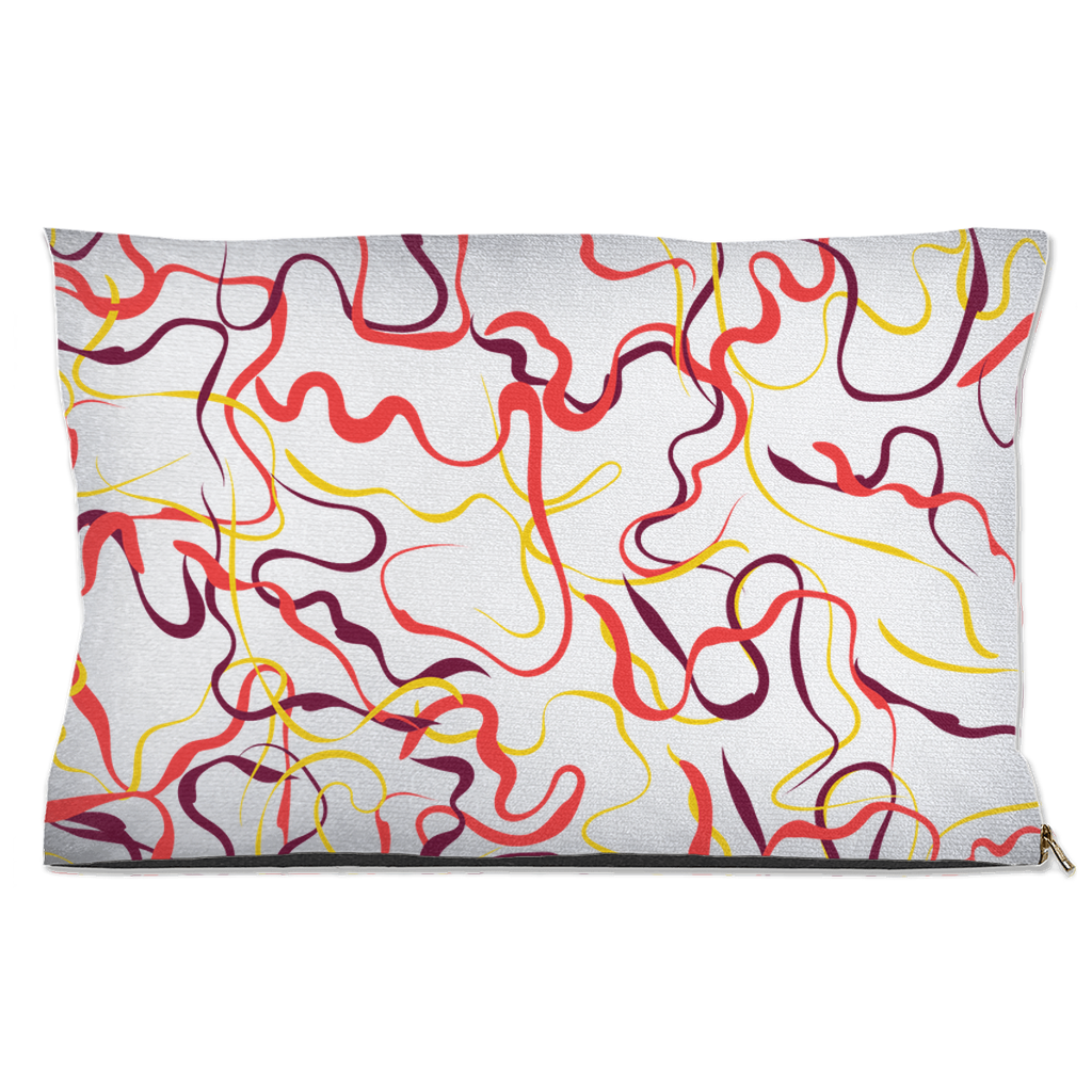 Abstract Line Pattern Dog Beds