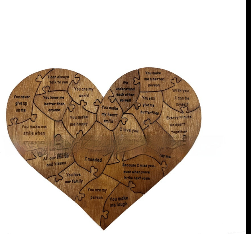 2024 New Valentine's Day Wooden Love Puzzle Resons Why I Love You
