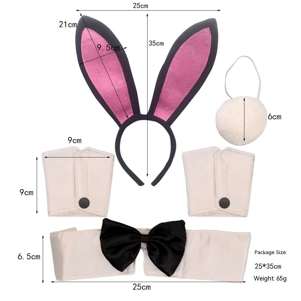 Rabbit Headband Suit Plush Three-piece Set