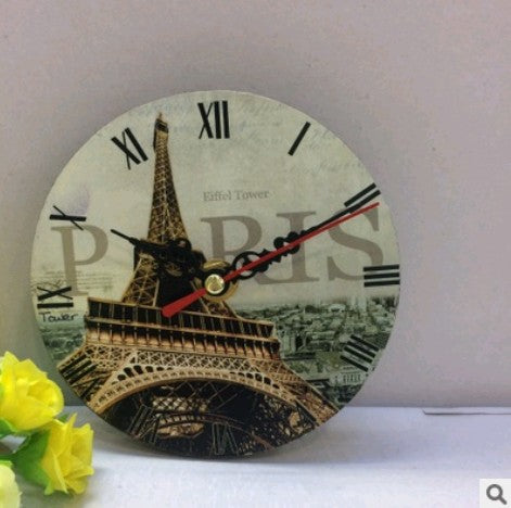 Home wooden table clock promotional gift clock