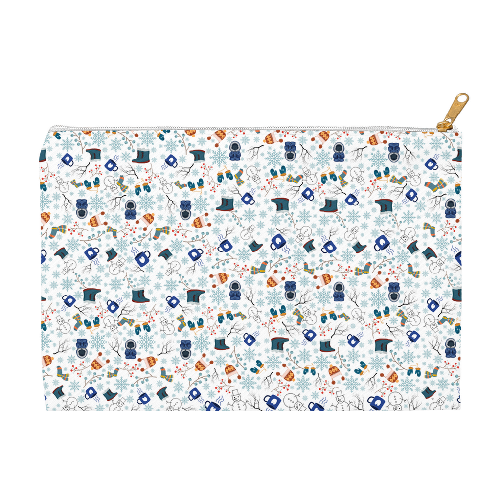 Winter Pattern Accessory Pouches