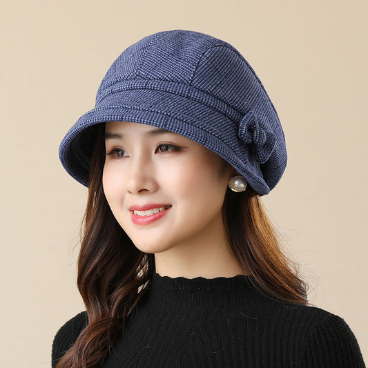 Plaid Warm Fashion Casual All-matching Fisherman Hat