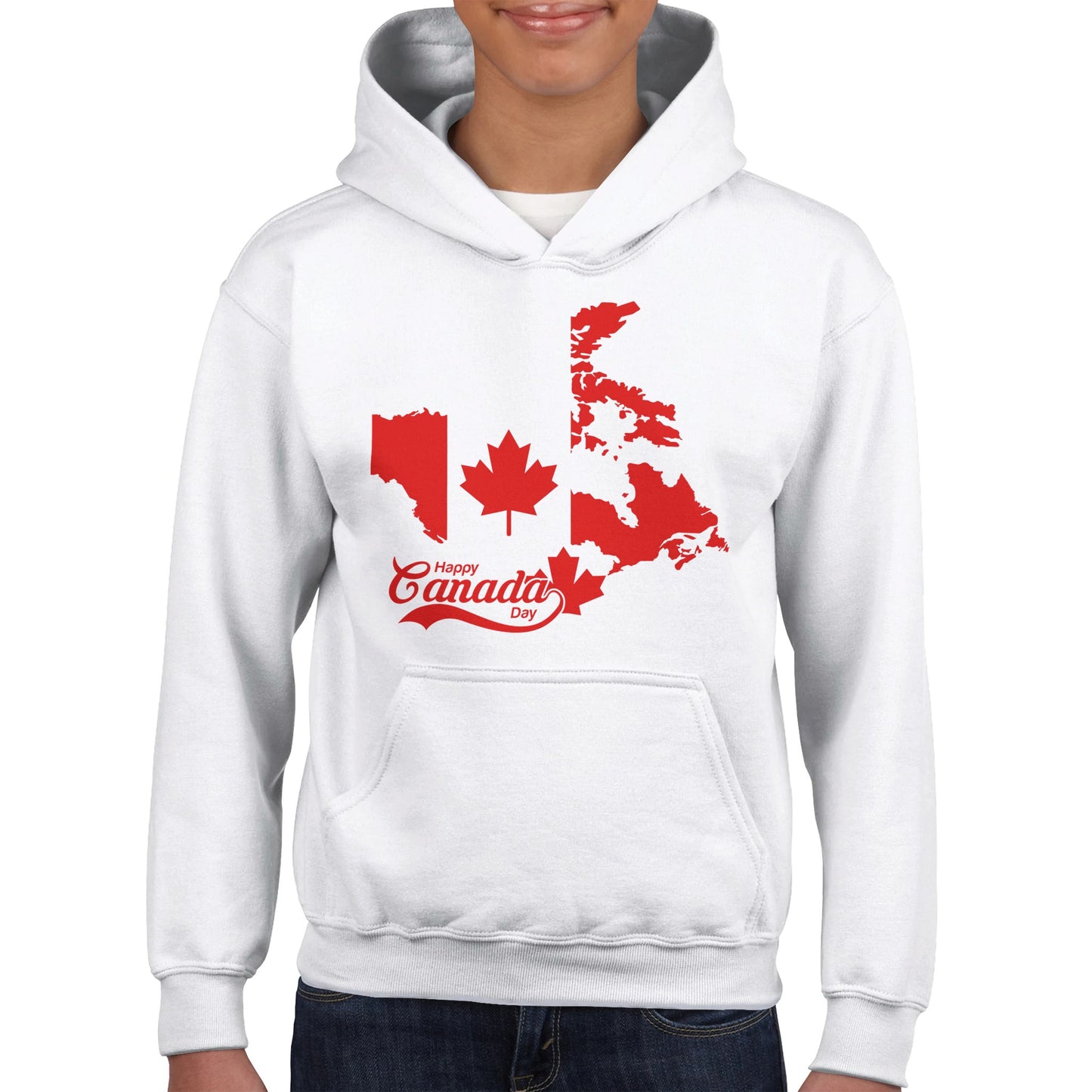 Happy Canada Day Classic Kids Pullover Hoodie