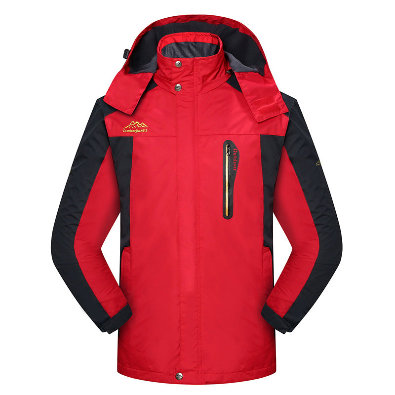 Fashion Shell Jacket Outdoor Wear-resistant Men's Polyester Coat
