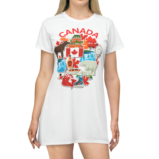 Canada Items T-Shirt Dress