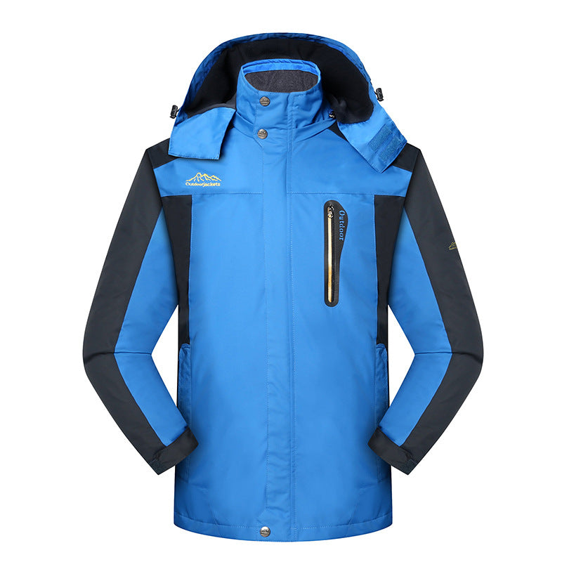 Fashion Shell Jacket Outdoor Wear-resistant Men's Polyester Coat