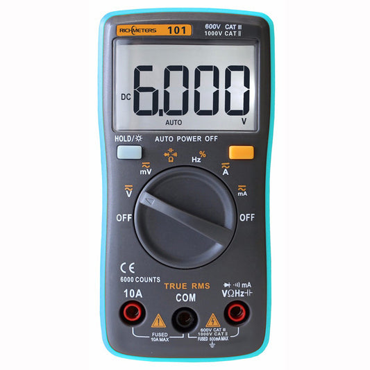 Automatic range current and voltage meter