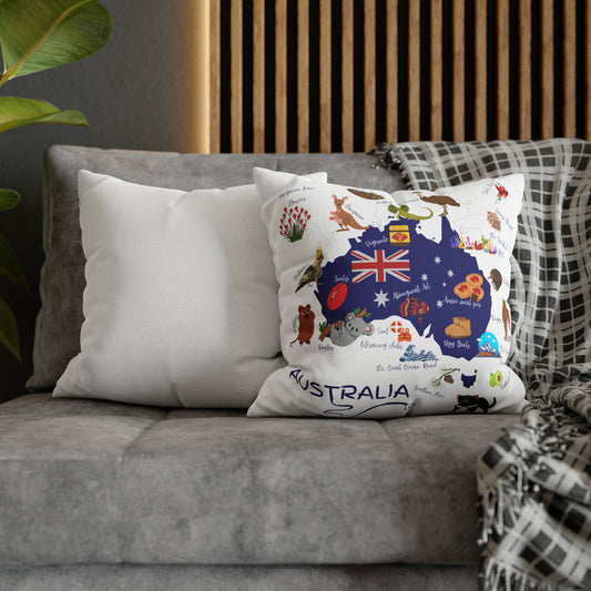 Australia Spun Polyester Square Pillow Case