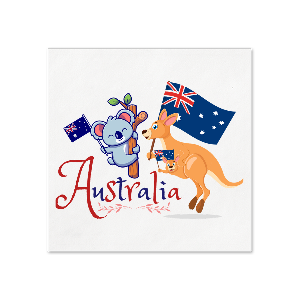 Australia Flag Uncoined Napkins