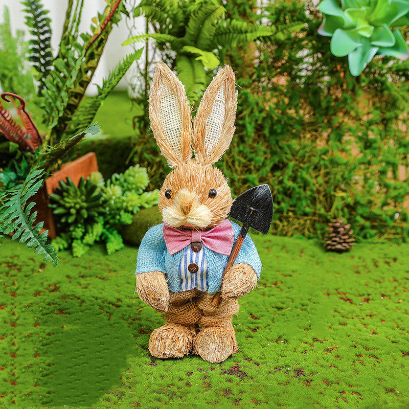 Easter Rabbit Decoration Ornaments Kindergarten Courtyard rabbit Decoration Garden Plant Corner