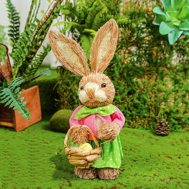 Easter Rabbit Decoration Ornaments Kindergarten Courtyard rabbit Decoration Garden Plant Corner