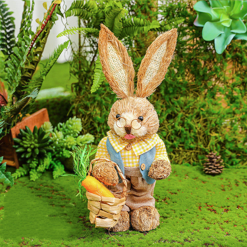 Easter Rabbit Decoration Ornaments Kindergarten Courtyard rabbit Decoration Garden Plant Corner