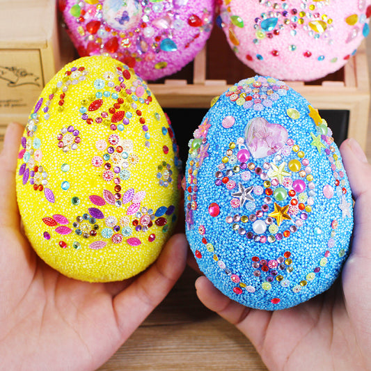 Creative Easter Egg Painted Snow Mud Decoration Set