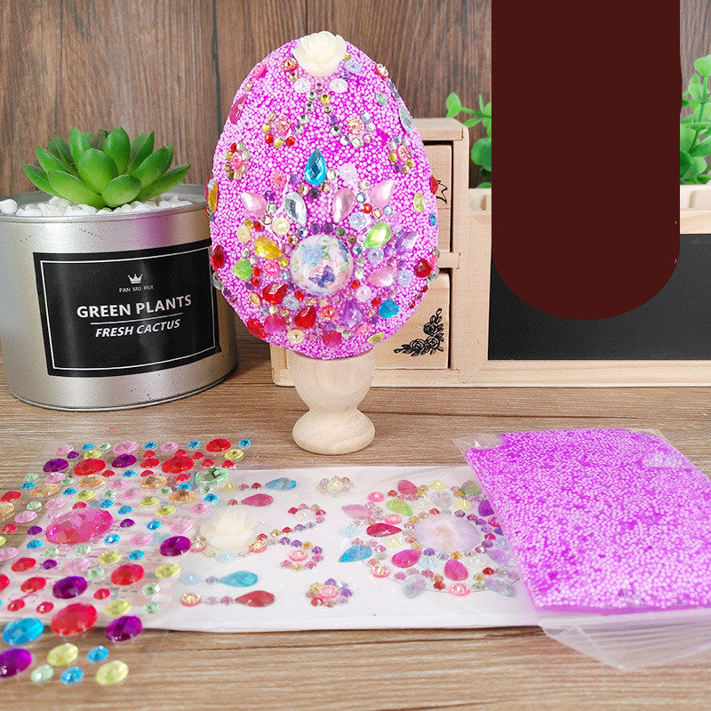 Creative Easter Egg Painted Snow Mud Decoration Set