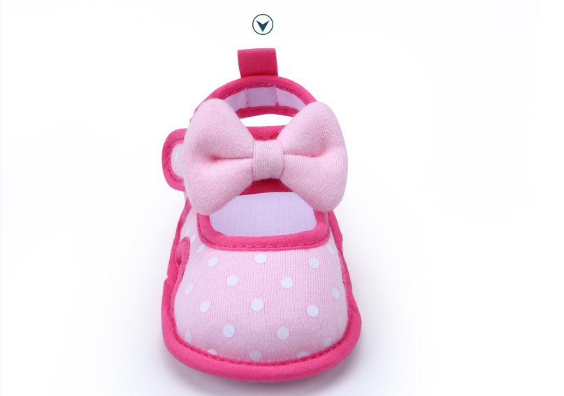 Toddler Shoes Soft Cotton Breathable Toddler Shoes Female Baby Cute Bow-Knot Anti-Drop Soft Sole Sandals