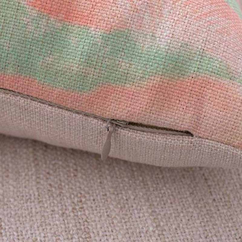 Cushion Covers Square Decorative Pillow Covers Cotton Linen Datura Throw Pillow Covers Set of 4 Cushion Covers 18x18 inch,