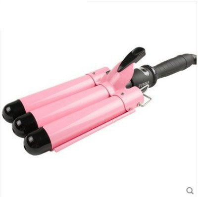 Small Curling Iron Water Corrugated Three-Tube Electric Curling Iron