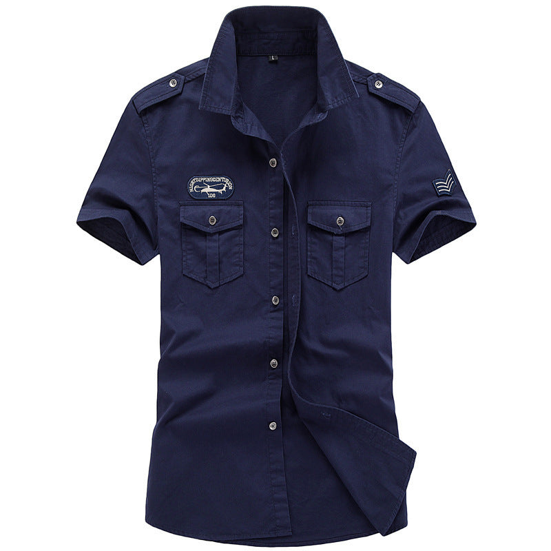 Short Sleeve Men's Casual Shirt Loose Men