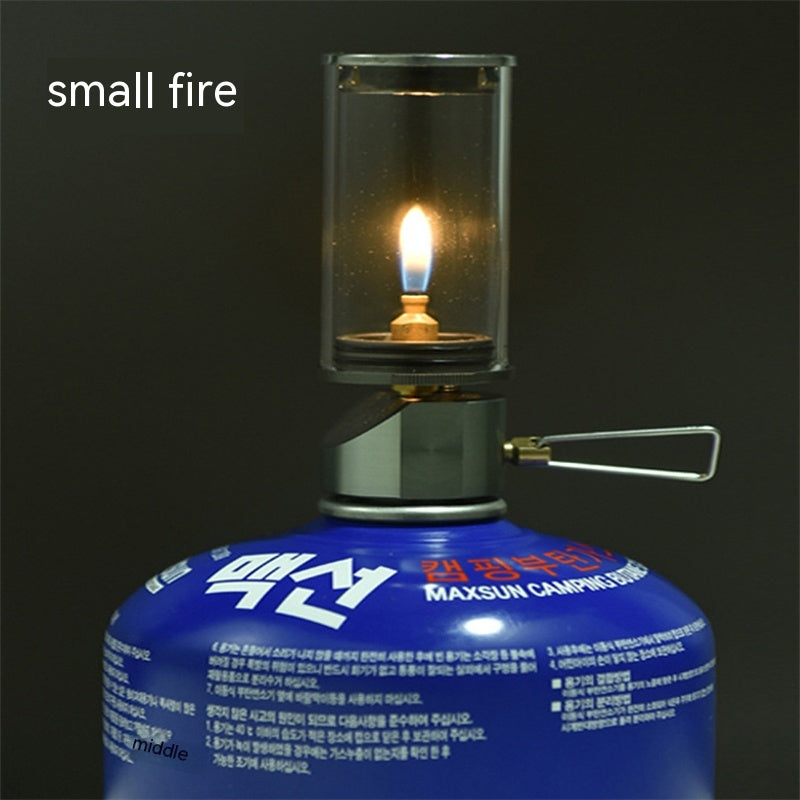 Outdoor No Lamp Wick Candle Lamp Outdoor Camping Light Portable Lighting Gas Steam Lamp Tent