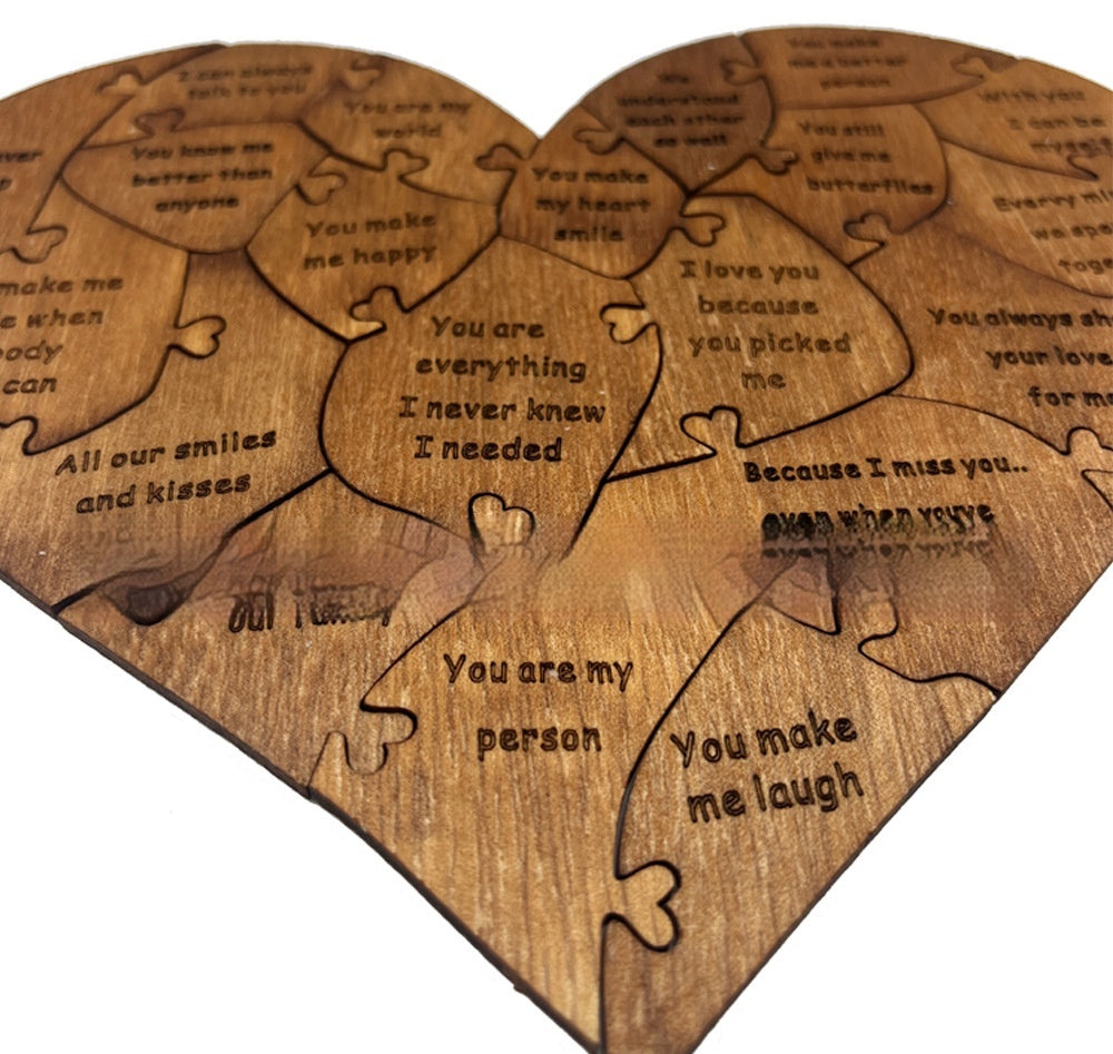 2024 New Valentine's Day Wooden Love Puzzle Resons Why I Love You