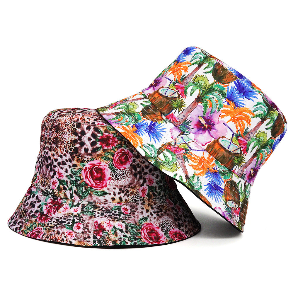 Women's European And American Fashionable Printed Sun Hat