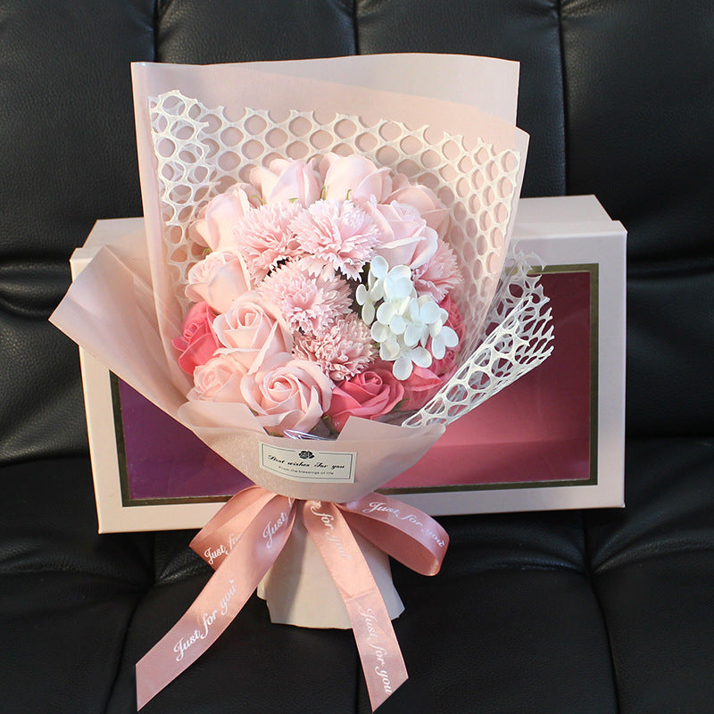 Valentine's Day Gift 19 Rose Soap Bouquet Gift Box