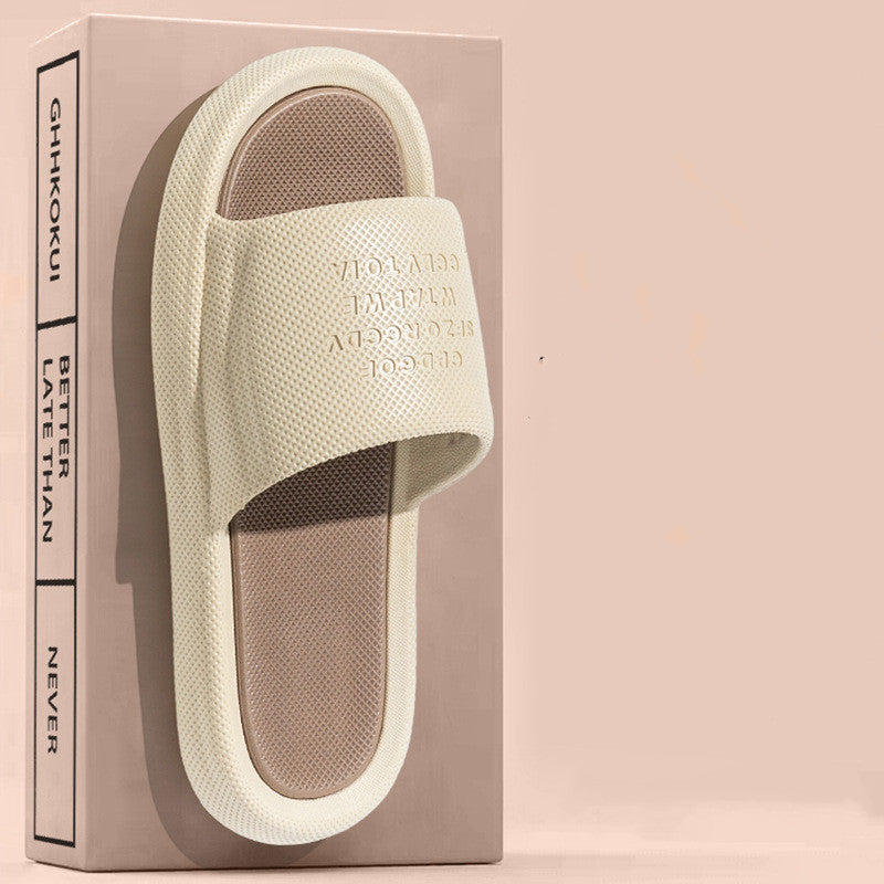 New Letter Home Slippers Summer Fashion Anti-slip Anti-odor House Shoes For Women Indoor Non-slip Floor Bathroom Slipper