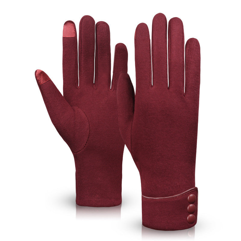 Winter Riding Thermal Fleece Gloves Households