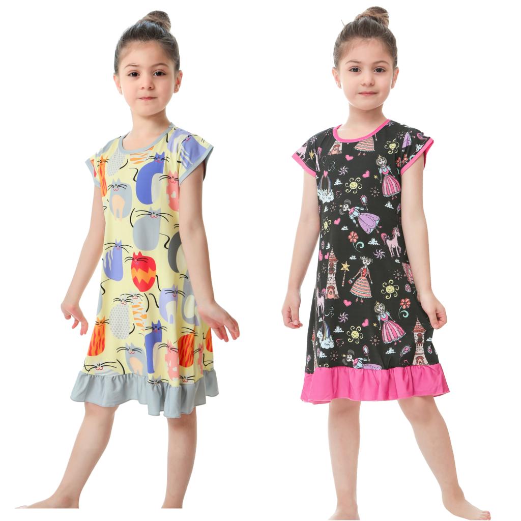 3D Printing Pajamas Children Clothes Children Pajamas Dresses Baby Girls Pajamas Pajamas