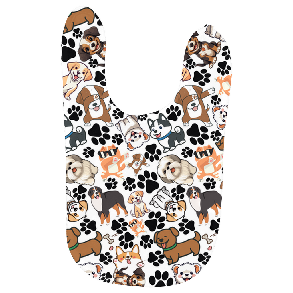 Dog Pattern Baby Bibs