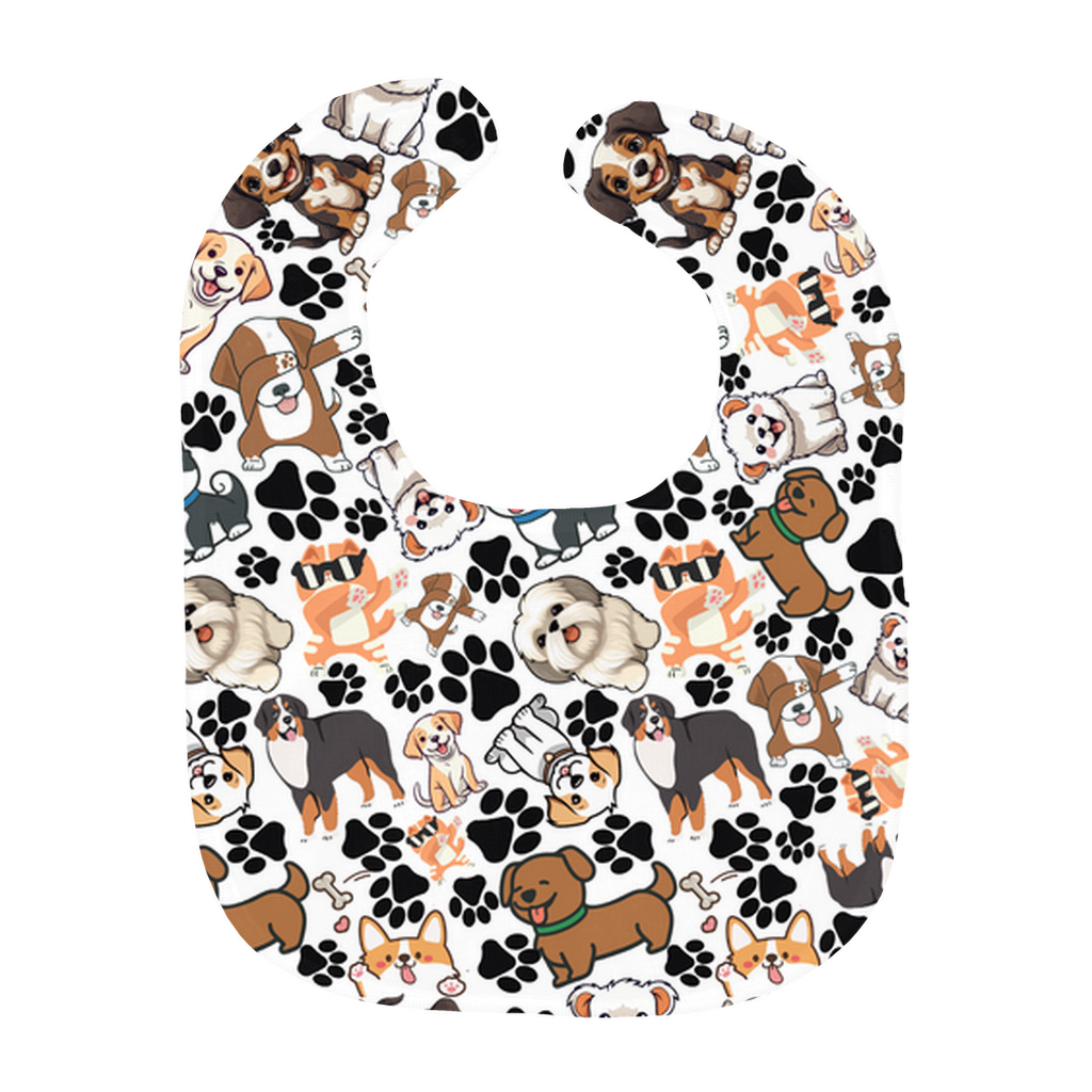 Dog Pattern Baby Bibs