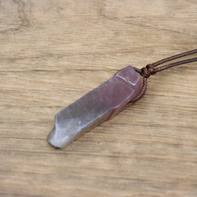 Healing Crystal Natural Stone Slice Pendants Necklace