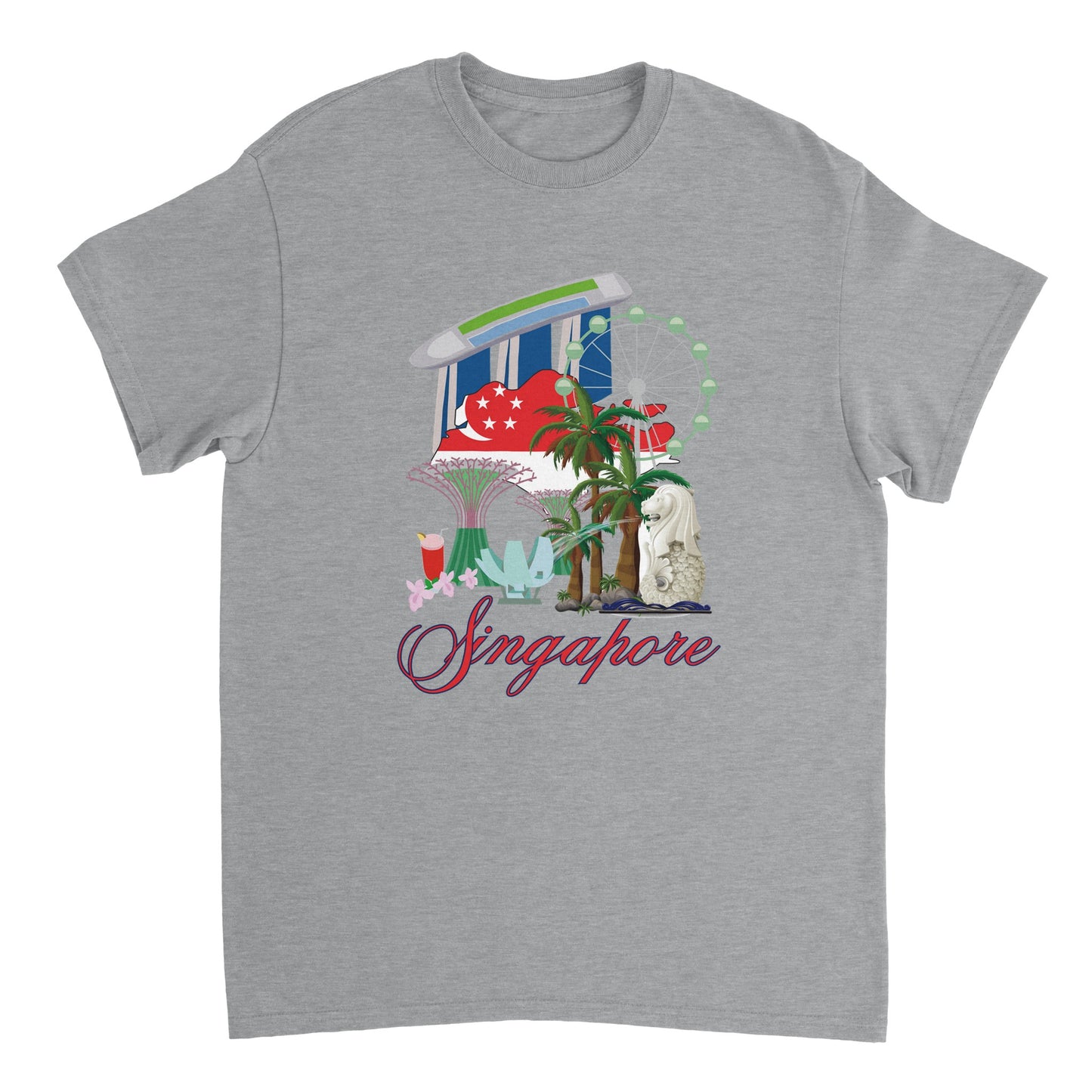 Singapore Heavyweight Unisex Crewneck T-shirt