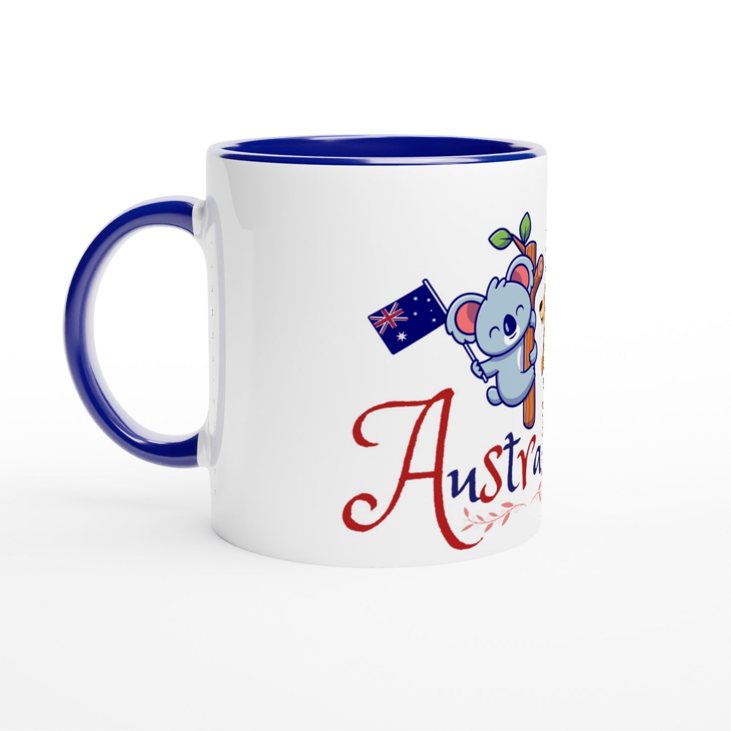 Australia Flag White 11oz Ceramic Mug with Color Inside