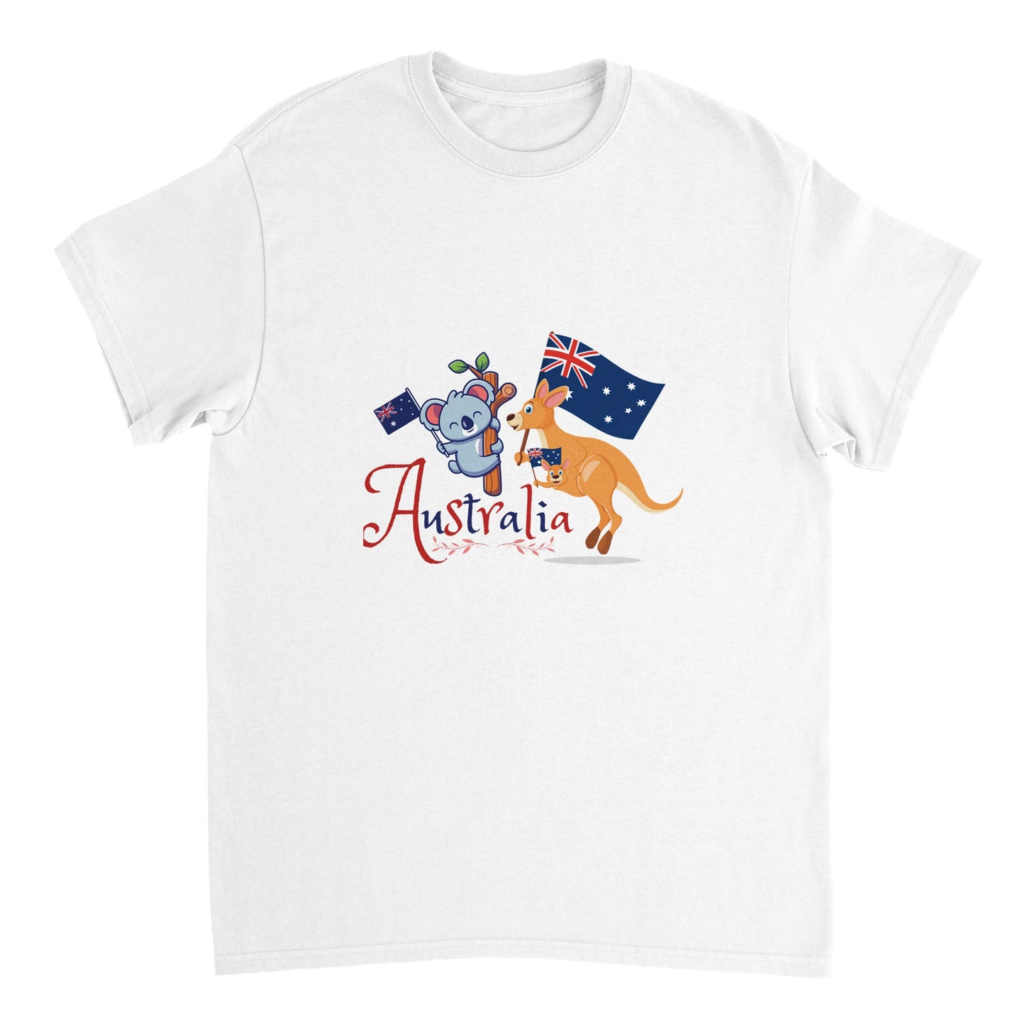 Australia Flag Heavyweight Unisex Crewneck T-shirt