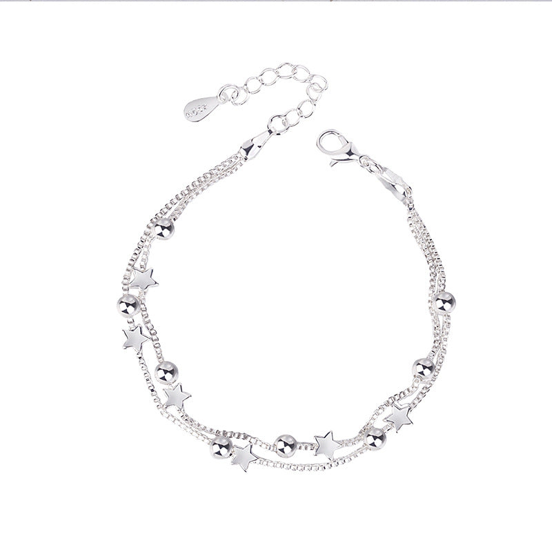 Silver Pentagram Bracelet For Women