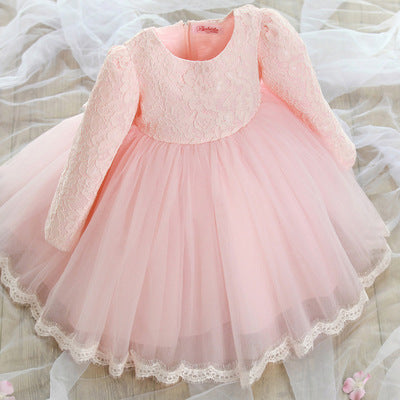 Lace princess dress girls summer dress