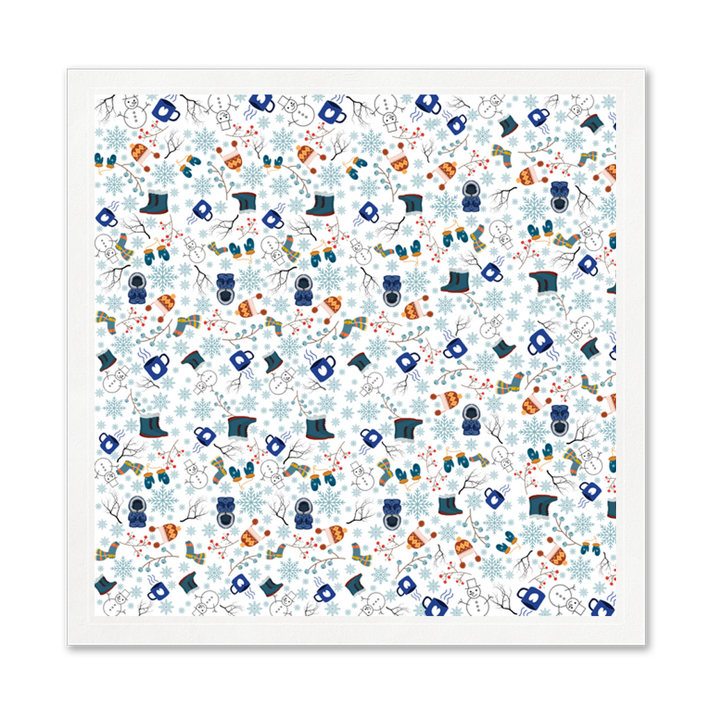Winter Pattern Uncoined Napkins