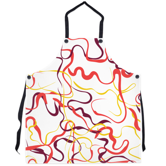 Abstract Line Pattern Aprons