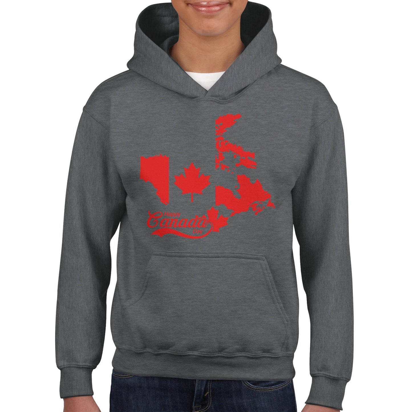 Happy Canada Day Classic Kids Pullover Hoodie