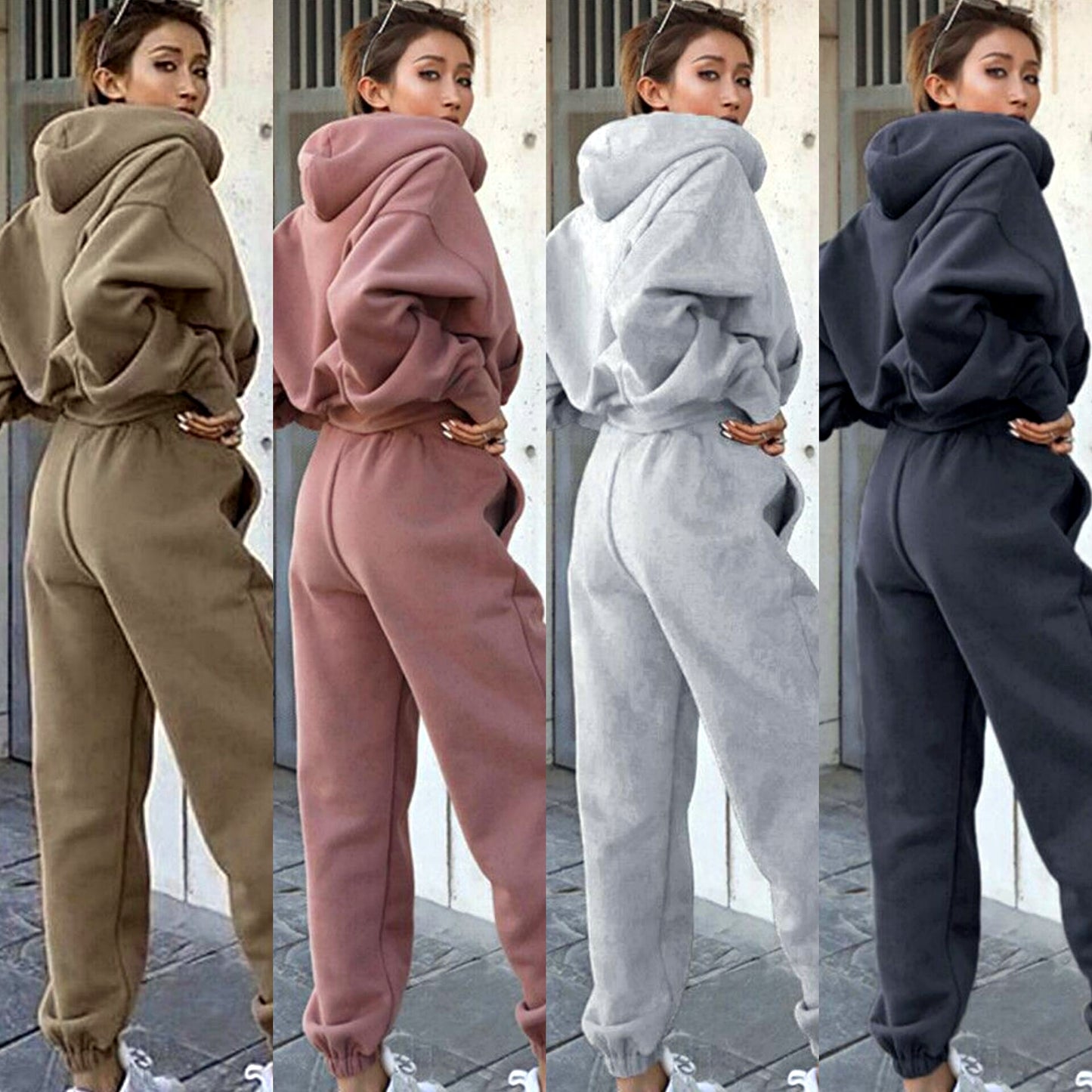 New Style Autumn And Winter Women's New Casual Hoodie Coat Sports Suit