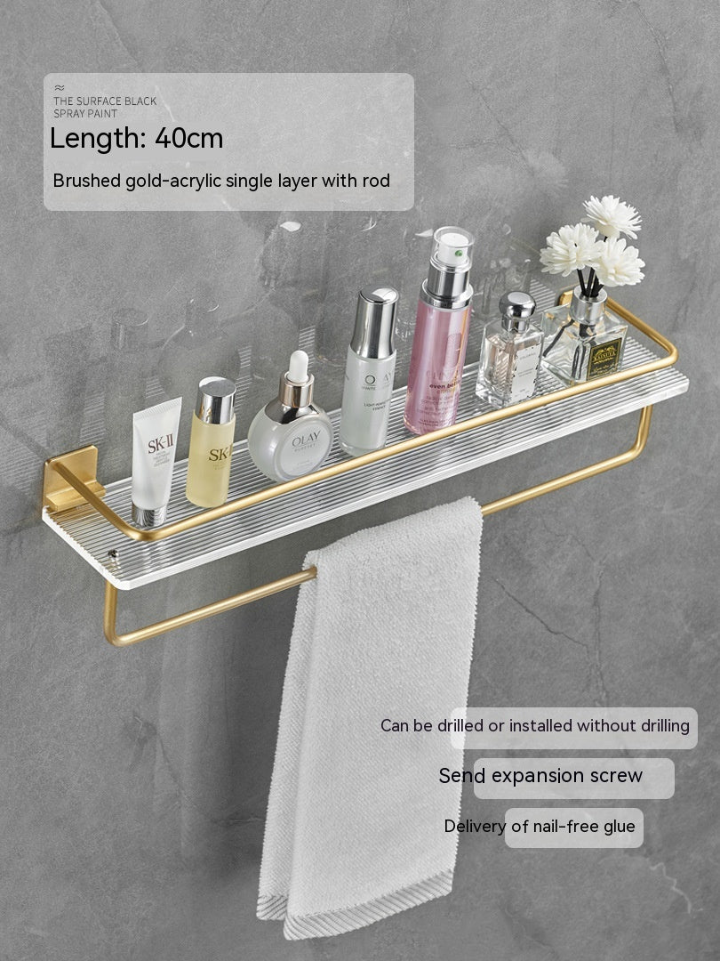 Acrylic Bathroom Storage Rack Bathroom Towels Storage Rack