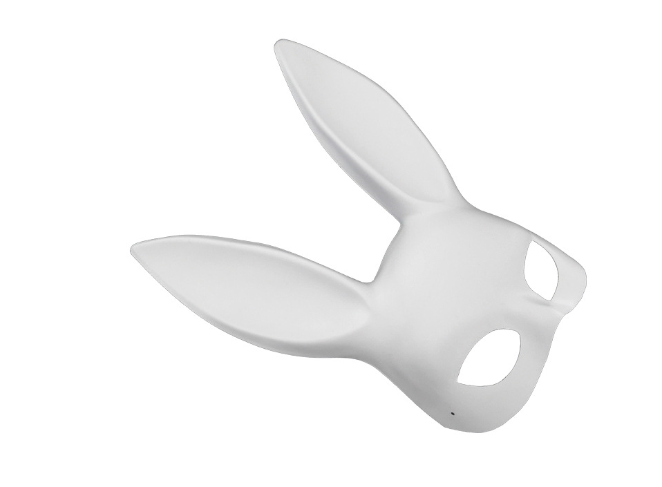 Fashion Black Rabbit Ear Half Face Mask