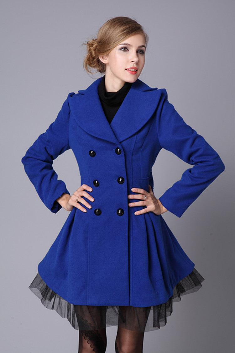 Women's Mid-length Double Breasted Overcoat