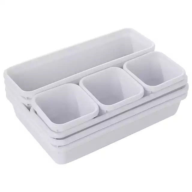 8pcs Set Home Drawer Organizer Box Trays Storage Office Box