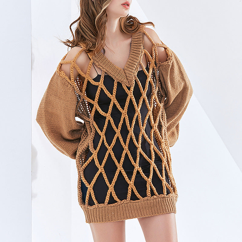 Women's Lantern Sleeve Loose Women's Sweater