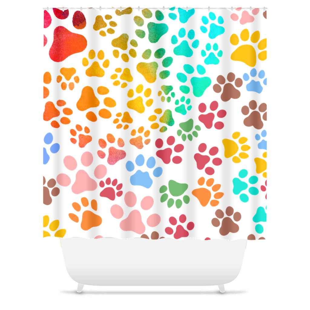 Paws Pattern Shower Curtains