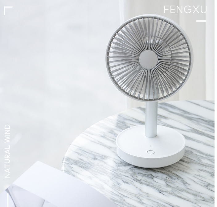 New Office Desk Top Shaking Head Mini Fan Factory 4000mAh Large Capacity Bedroom Silent Usb Fan